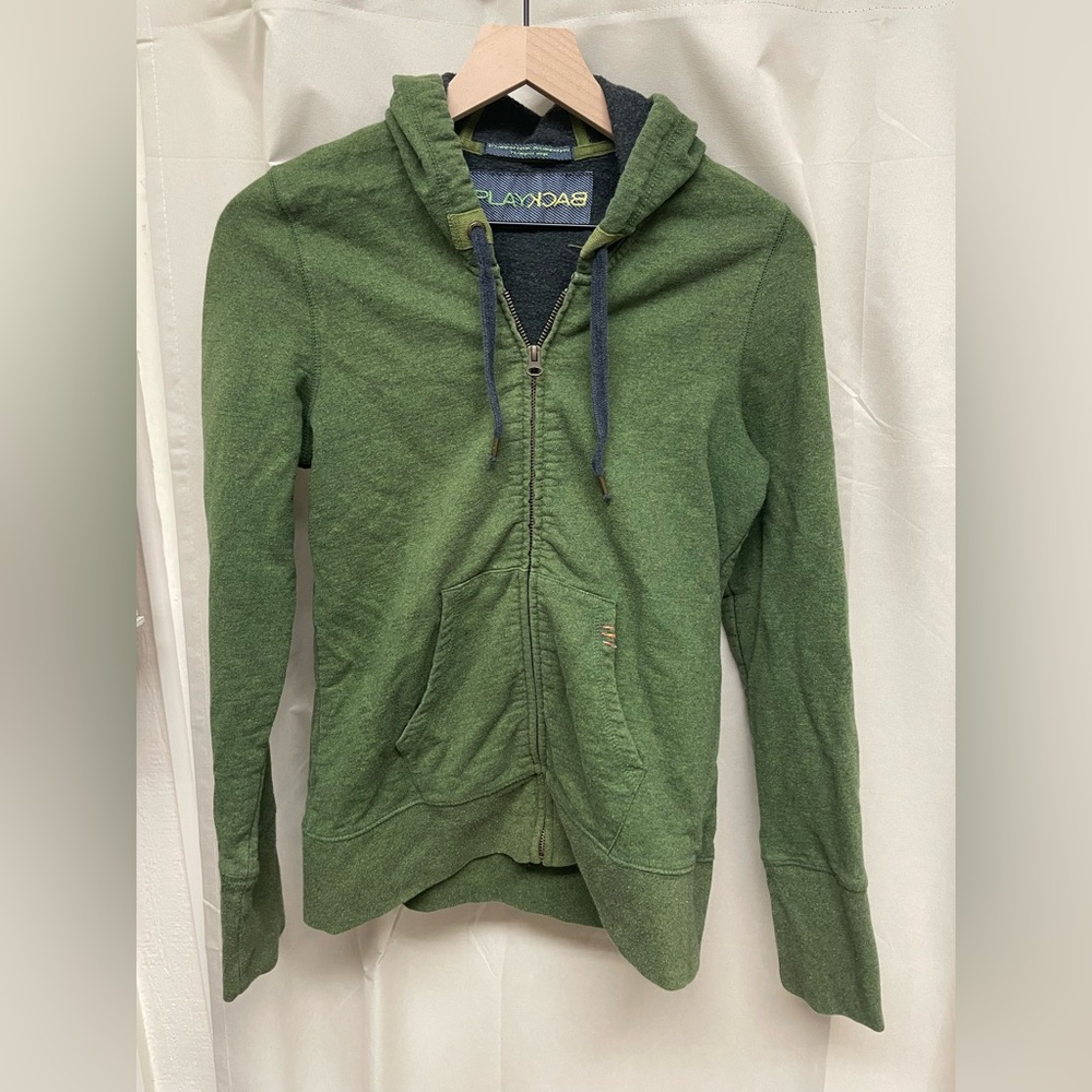 Playback Green Zip-Up Hoodie